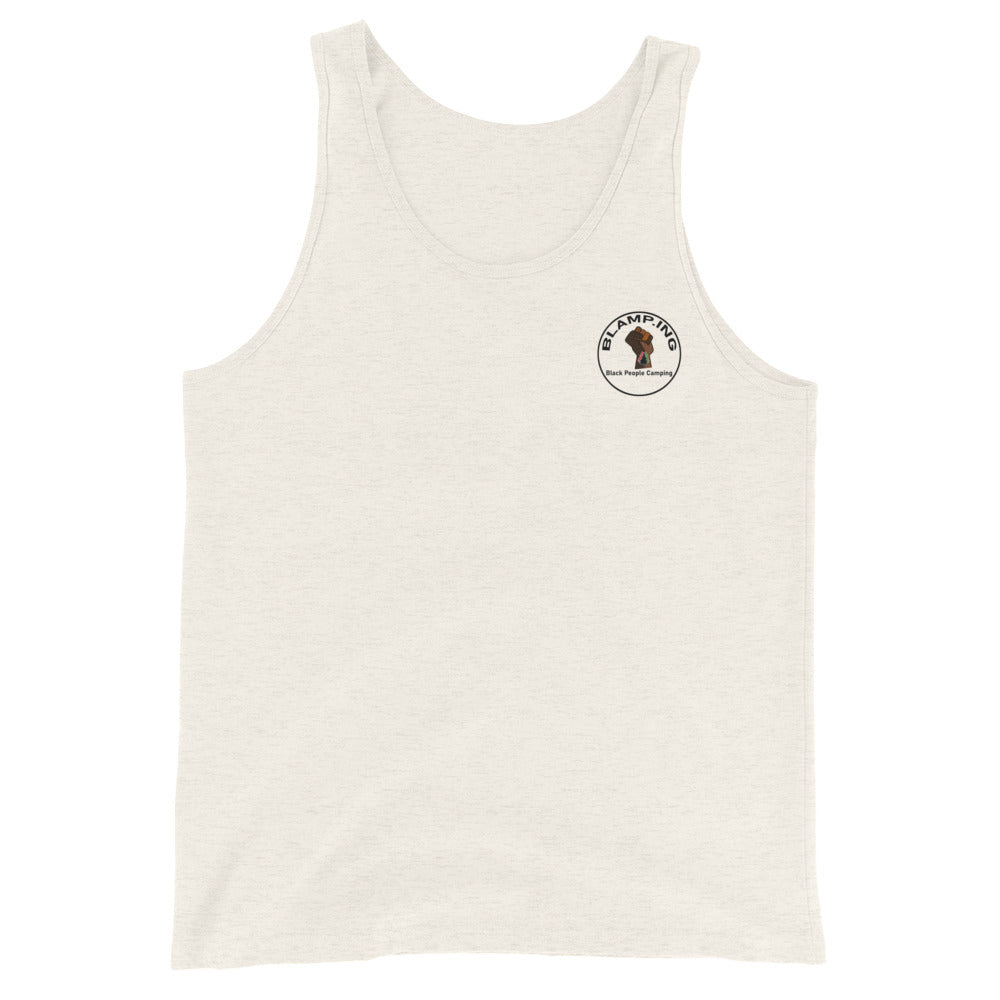 3 Trees + Fist Full Circle Empowerment Pocket Muscle Tank (Blk)