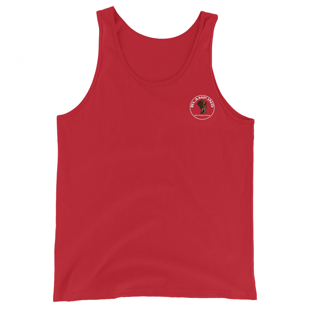 3 Trees + Fist Full Circle Empowerment Pocket Muscle Tank (Wh)