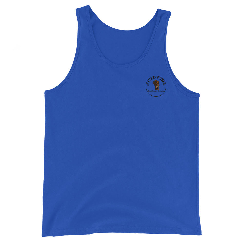 3 Trees + Fist Full Circle Empowerment Pocket Muscle Tank (Blk)