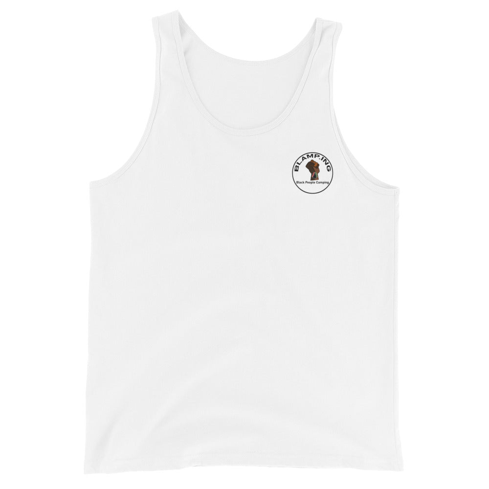3 Trees + Fist Full Circle Empowerment Pocket Muscle Tank (Blk)