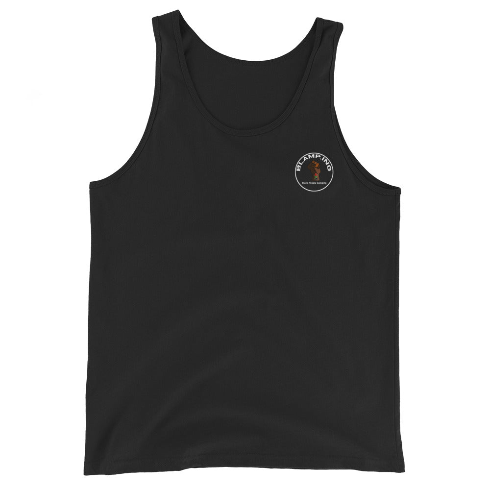 Hiker + Fist Full Circle Empowerment Pocket Muscle Tank (Wh)