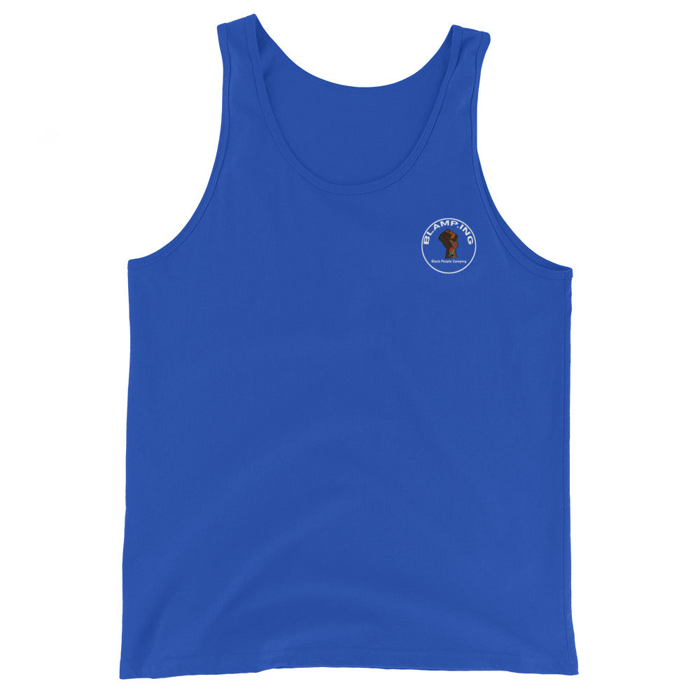 Hiker + Fist Full Circle Empowerment Pocket Muscle Tank (Wh)