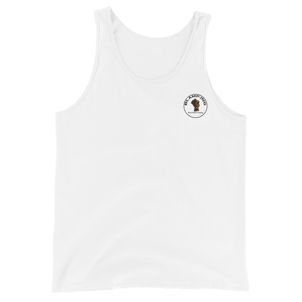 3 Mountains + Fist Full Circle Empowerment Pocket Muscle Tank (Blk)