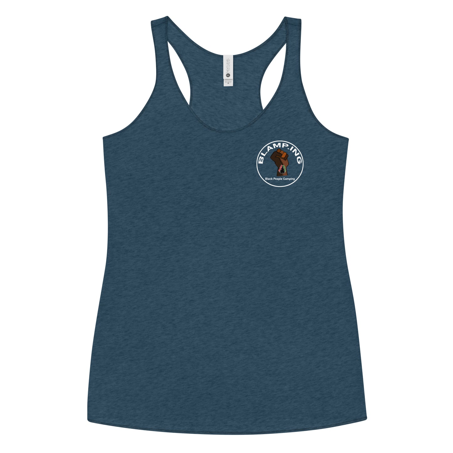 3 Trees + Fist Full Circle Empowerment Pocket Racerback Tank (Wh)