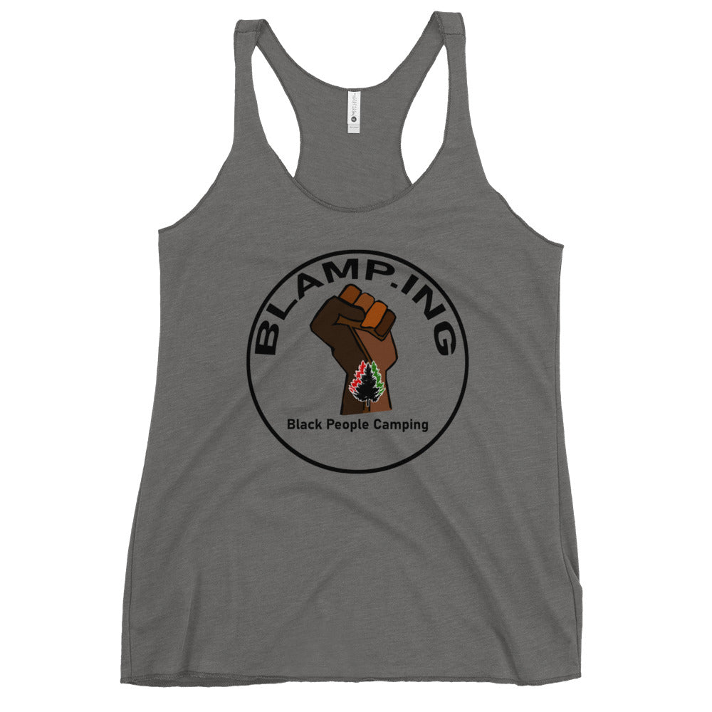 3 Trees + Fist Full Circle Empowerment Racerback Tank (Blk)