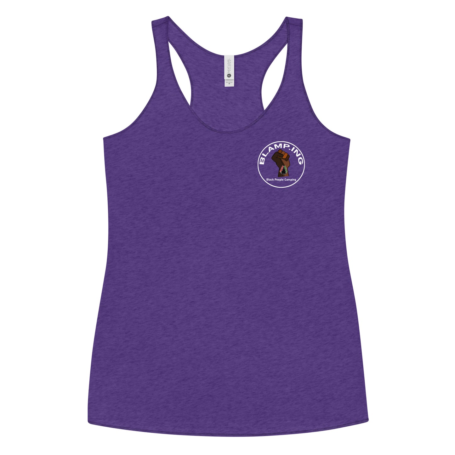 3 Trees + Fist Full Circle Empowerment Pocket Racerback Tank (Wh)