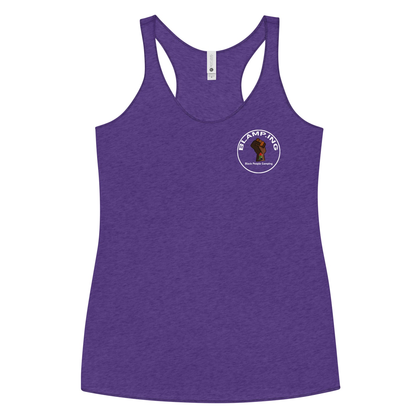 Hiker + Fist Full Circle Empowerment Pocket Racerback Tank (Wh)