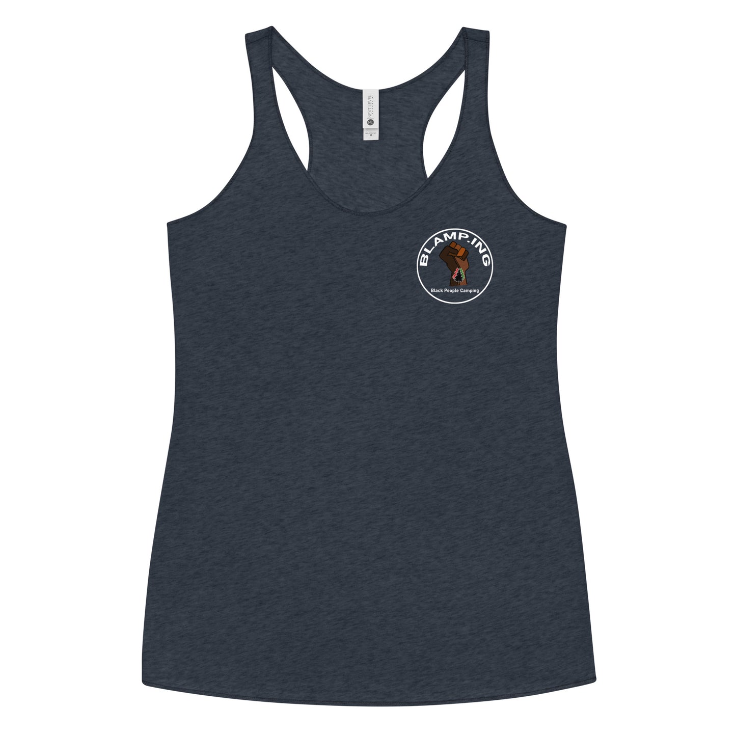 3 Trees + Fist Full Circle Empowerment Pocket Racerback Tank (Wh)