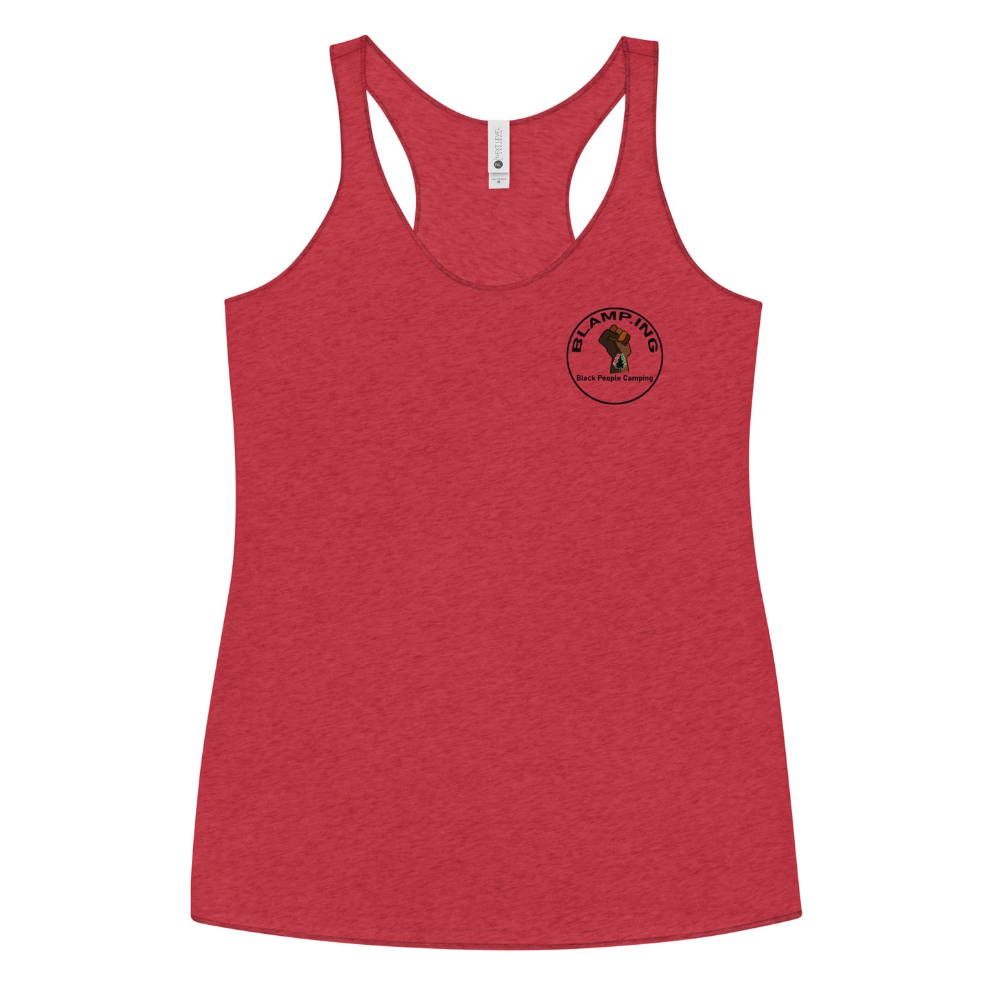 3 Trees + Fist Full Circle Empowerment Pocket Racerback Tank (Blk)