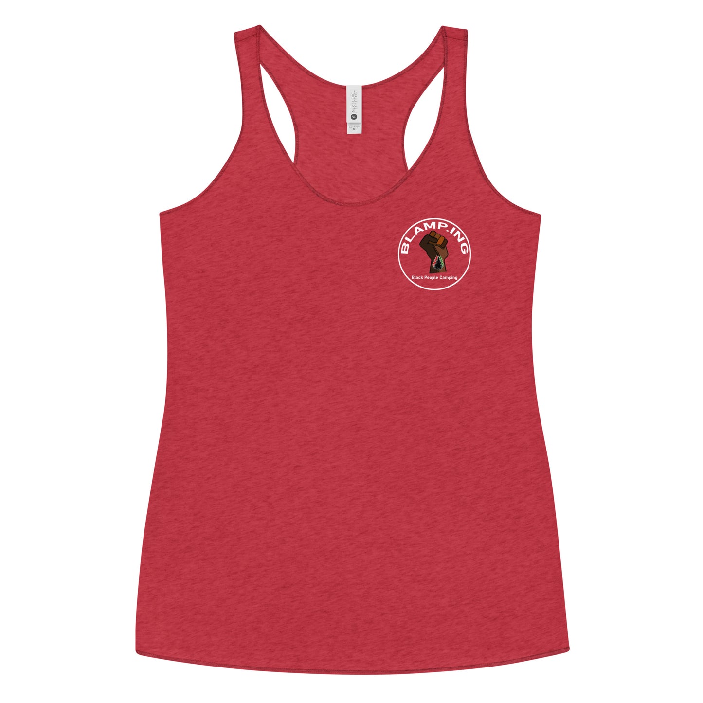 3 Trees + Fist Full Circle Empowerment Pocket Racerback Tank (Wh)