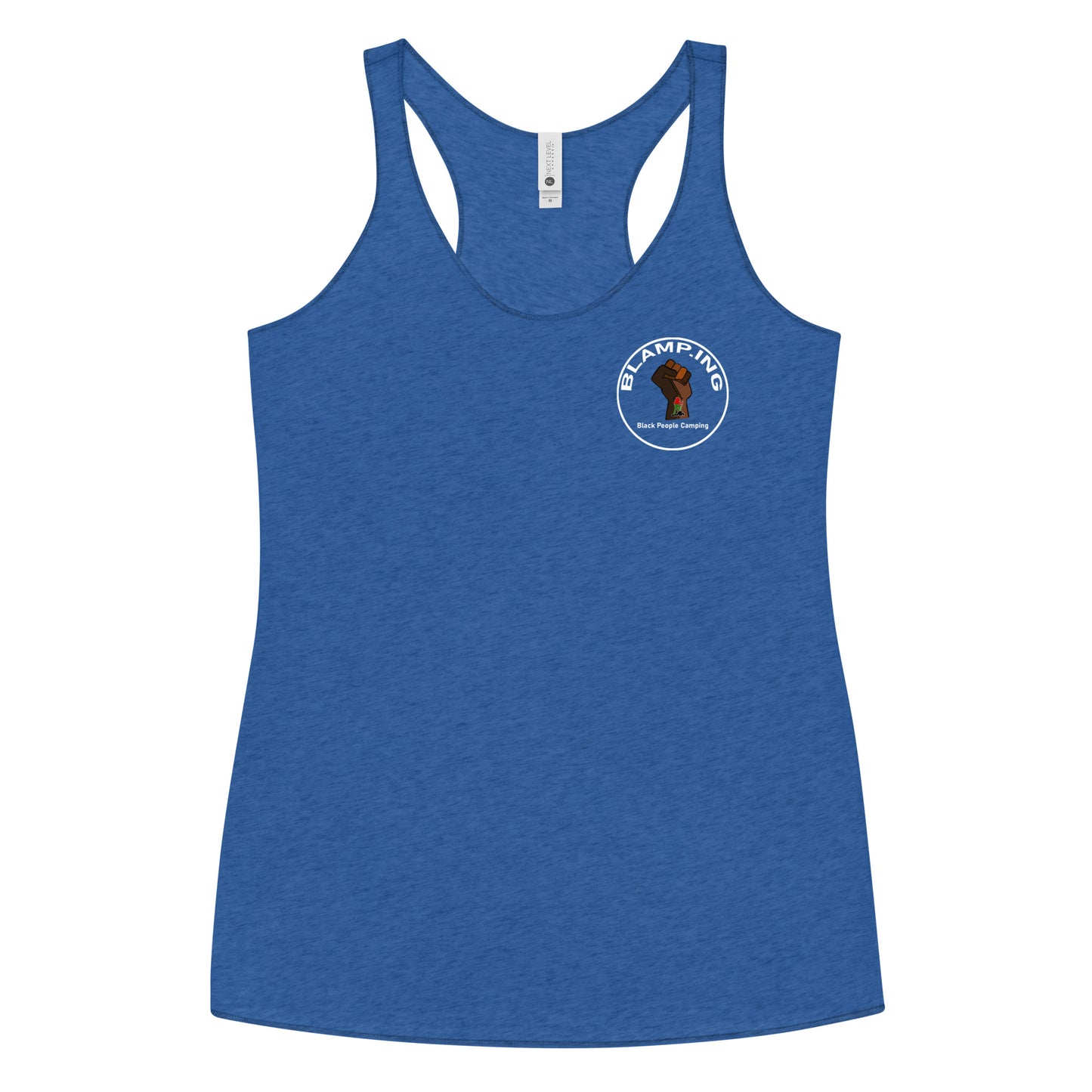 Hiker + Fist Full Circle Empowerment Pocket Racerback Tank (Wh)