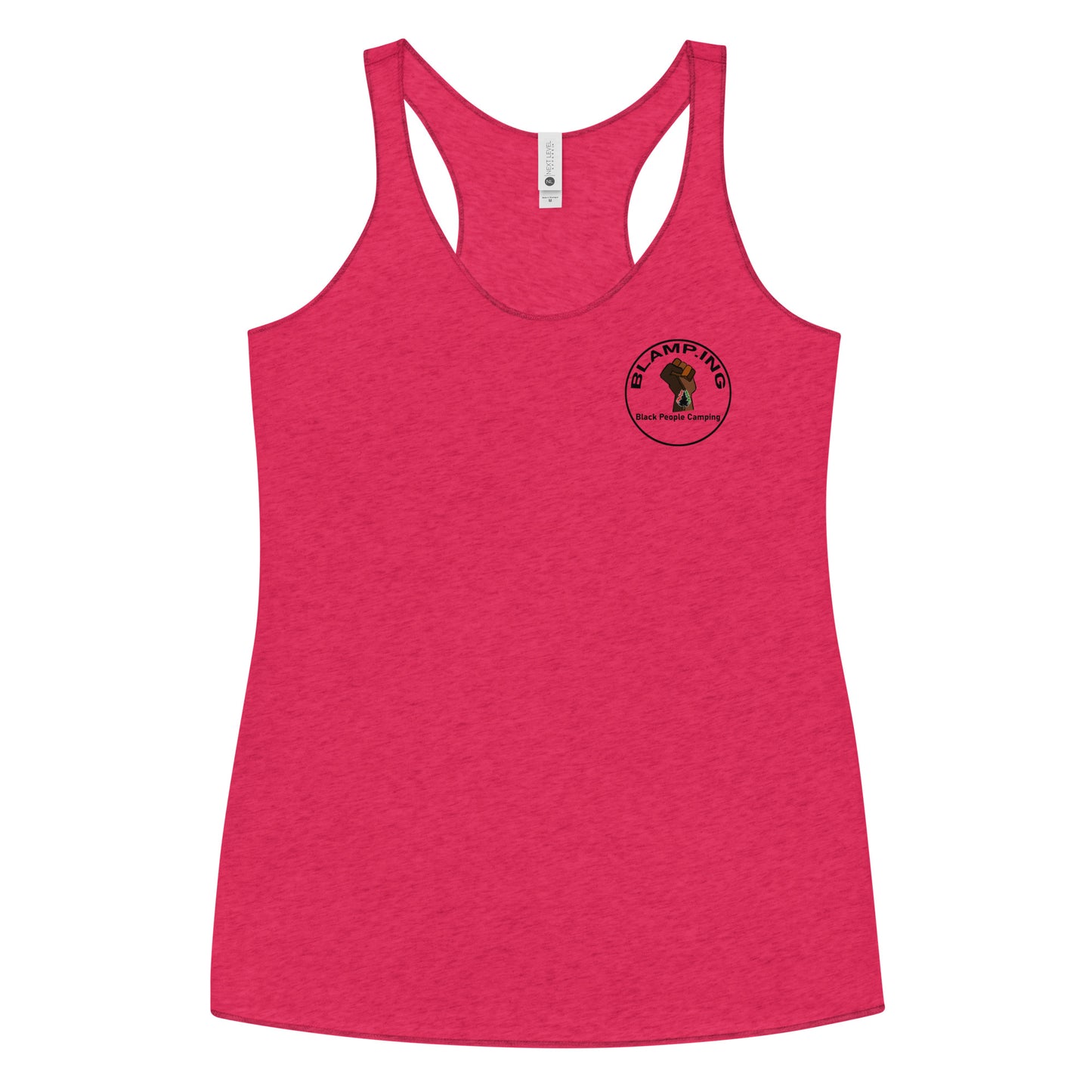 3 Trees + Fist Full Circle Empowerment Pocket Racerback Tank (Blk)