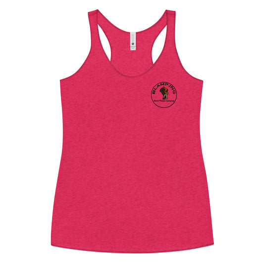 3 Trees + Fist Full Circle Empowerment Pocket Racerback Tank (Blk)