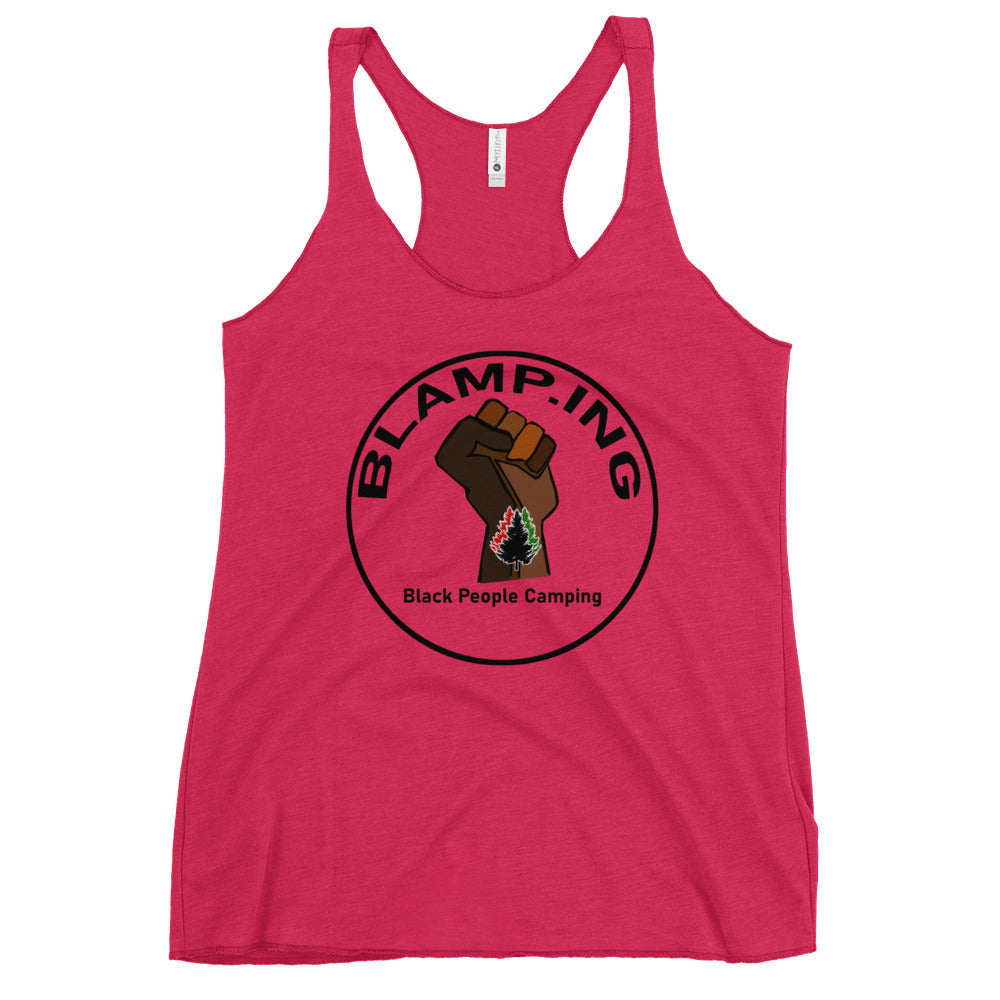 3 Trees + Fist Full Circle Empowerment Racerback Tank (Blk)