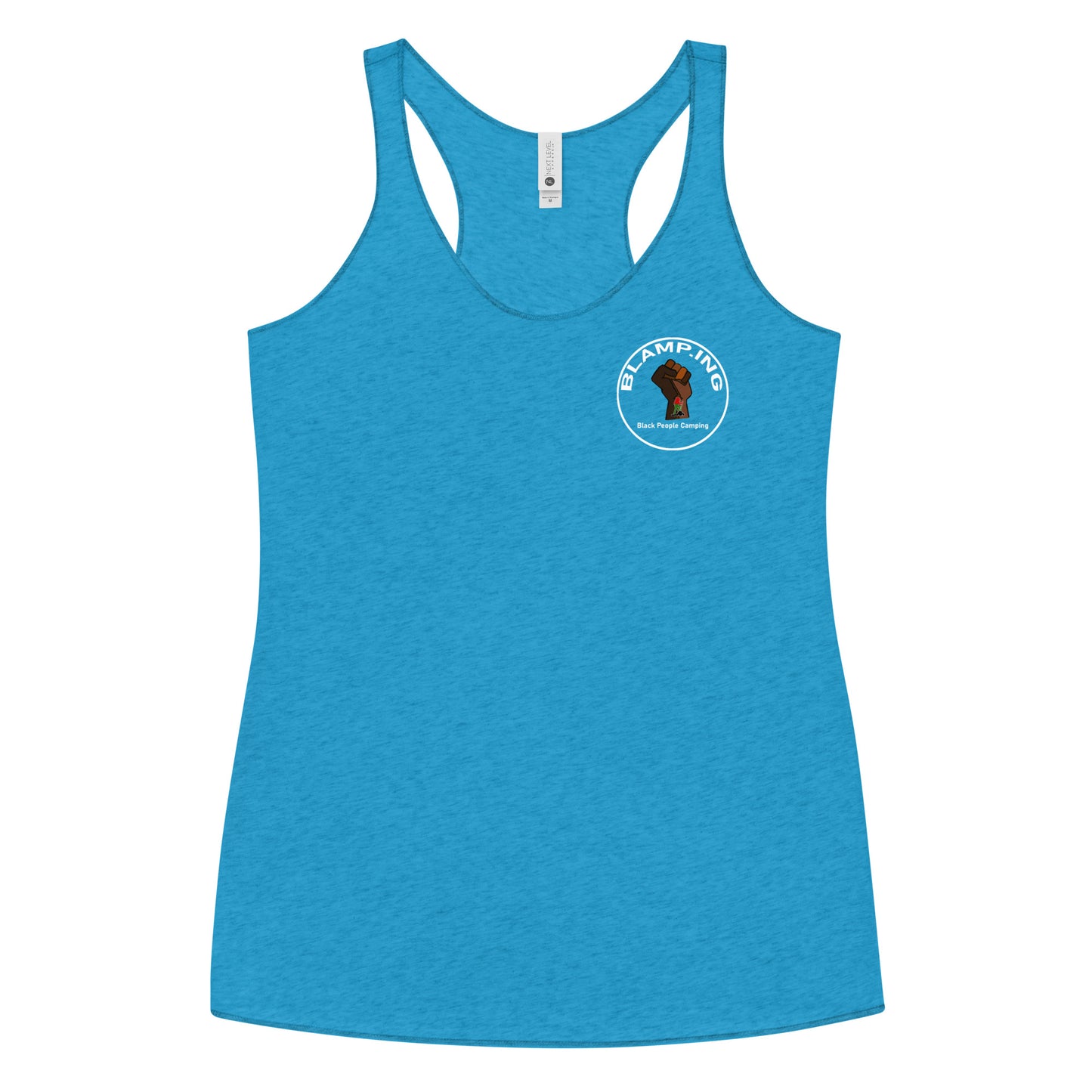 Hiker + Fist Full Circle Empowerment Pocket Racerback Tank (Wh)